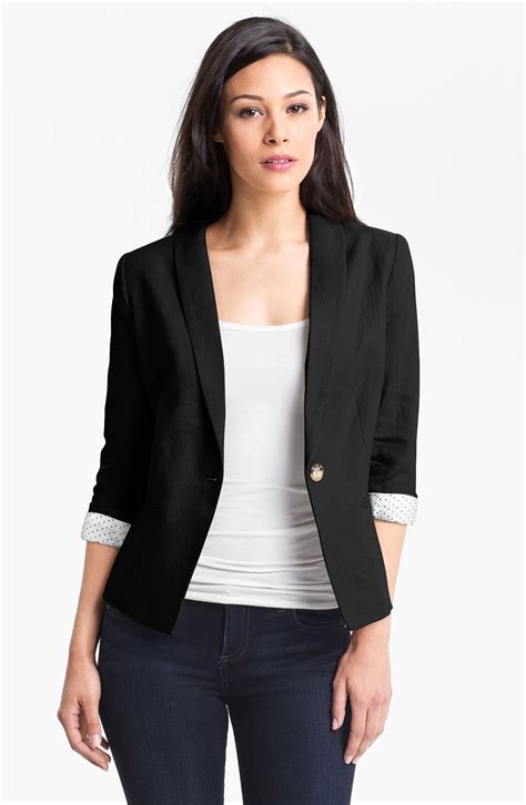 petite linen blazer|Petite Blazers